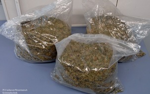 Polizeiinspektion Cuxhaven: POL-CUX: Dynamischer Drogenhandel gestoppt -- Polizei beschlagnahmt 5 Kilo Marihuana (Bildanlage)