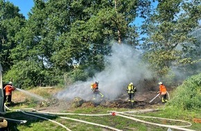 Freiwillige Feuerwehr Celle: FW Celle: Feuer droht auf Wald überzugreifen!