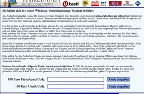 Bundeskriminalamt: BKA: Das Bundeskriminalamt warnt vor Schadsoftware per E-Mail