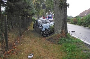 Polizeiinspektion Anklam: POL-ANK: Verkehrsunfall mit einer verletzten Person auf der L 261 bei Dersekow