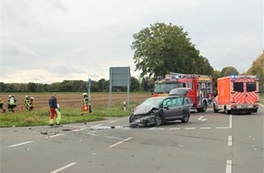 Kreispolizeibehörde Viersen: POL-VIE: Schwalmtal-Waldniel: Stoppschild missachtet - eine Person schwer, eine weitere leicht verletzt