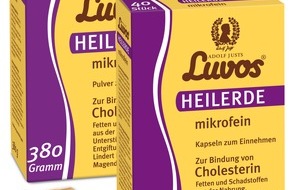 Heilerde-Gesellschaft Luvos Just GmbH & Co. KG: NEU: Luvos-Heilerde mikrofein - natürlich weniger Cholesterin (mit Bild)