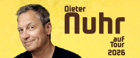 act entertainment ag: Dieter Nuhr - Nuhr auf Tour 2026 | 01.05.2026, Basel + 02.05.2026, Zürich, 03.05.2026, Bern