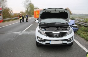 Freiwillige Feuerwehr Werne: FW-WRN: 1RTW - LZ1 - 1 Verletzte Person nach VU 7 / fraglich auslaufende Betriebsstoffe