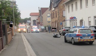Polizeidirektion Worms: POL-PDWO: Motorradfahrer schwer verletzt - Zeugen gesucht!