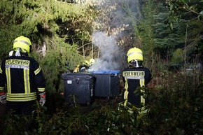 FW Flotwedel: Nächtlicher Mülltonnenbrand in Wienhausen