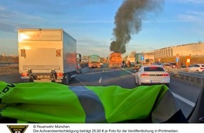 Feuerwehr München: FW-M: Pkw-Brand auf Autobahnring (Obermenzing)