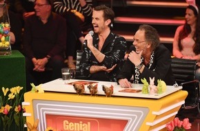 SAT.1: Hasenohren, bunte Eier und großer Spaß in SAT.1: Hugo Egon Balder, Florian Silbereisen und 13 Comedy-Stars stimmen in "Genial daneben - Die Ostershow" auf das Oster-Wochenende ein