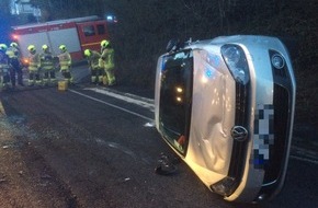 Feuerwehr Stolberg: FW-Stolberg: Verkehrsunfall - leicht verletzte Person