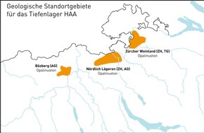 Nagra: La Nagra propose des domaines d'implantation