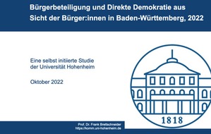 Universität Hohenheim: Demokratie-Monitoring: Reformbedarf bei direkter Demokratie