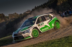 Skoda Auto Deutschland GmbH: Perfekter Auftakt: Neuer SKODA Fabia R5 siegt bei seiner Rallye-Weltpremiere (FOTO)