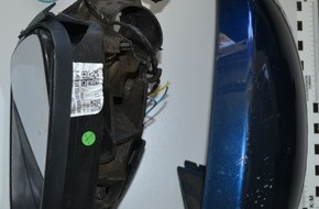 Kreispolizeibehörde Wesel: POL-WES: Kamp- Lintfort - Polizei sucht metallic blauen VW bei dem der rechte Außenspiegel fehlt