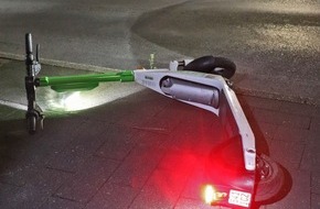 Polizei Mettmann: POL-ME: Betrunkene Heimfahrt auf E-Scooter endete im Unfall - Langenfeld - 2209054