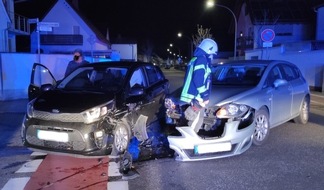 Polizeidirektion Neustadt/Weinstraße: POL-PDNW: (Haßloch) Vorfahrt missachtet, zwei Mal Totalschaden