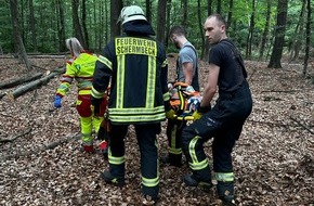 Feuerwehr Schermbeck: FW-Schermbeck: Einsatzübung mit dem Regionalforstamt Niederrhein