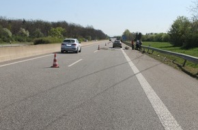 Polizeidirektion Neustadt/Weinstraße: POL-PDNW: Verkehrsunfall mit Sachschaden und Teilsperrung der BAB A650