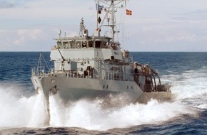 Presse- und Informationszentrum Marine: Marine - Pressemitteilung / Pressetermin: Die "Grömitz" ist auf Heimatkurs