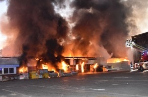 Polizeiinspektion Stade: POL-STD: Großfeuer in Harsefeld richtet Millionenschaden an - Technischer Defekt Ursache für den Brand
