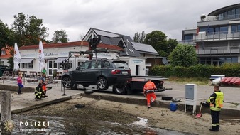 Polizeiinspektion Stralsund: POL-HST: Pkw rollte ins Hafenbecken von Altefähr