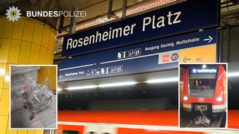 Bundespolizeidirektion München: Bundespolizeidirektion München: Einkaufswagen ins Gleis geschoben / Gefährlicher Eingriff in den Bahnverkehr