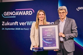Fünf Genossenschaften mit dem GenoAward ausgezeichnet