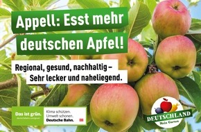 Deutschland - Mein Garten (eine Initiative der Bundesvereinigung der Erzeugerorganisationen Obst und Gemüse / BVEO): Zum "Tag des Deutschen Apfels" am 11. Januar 2018 rollen Äpfel in die Bahnhöfe der Republik ein / Aktionen in Berlin, ...