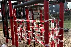Landespolizeiinspektion Nordhausen: LPI-NDH: Vandalismus auf Kinderspielplatz