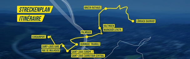 Euro Airport Basel-Mulhouse-Freiburg: Ouverture d’une nouvelle ligne de bus transfrontalière EuroAirport-Lörrach