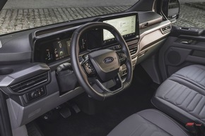 Neuer Ford Tourneo Custom: Neun Sitze, mehr Komfort, viele Hightech-Funktionen und variabel nutzbarer Raum