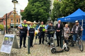 Polizei Warendorf: POL-WAF: Kreis Warendorf/Telgte. Aktionstag mit Schwerpunkt Fahrrad, Pedelec und E-Scooter
