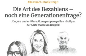 Initiative Deutsche Zahlungssysteme e.V.: Allensbach-Umfrage zum Bezahlen in Deutschland / Die Art des Bezahlens - noch eine Generationenfrage?