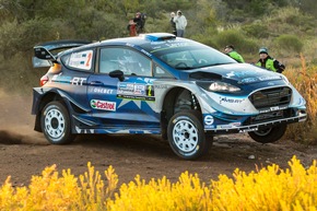Sieg um Haaresbreite verpasst: Doppelpodium für Ford Fiesta WRC bei Rallye Argentinien
