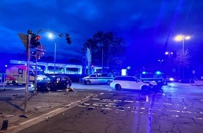 Landespolizeiinspektion Erfurt: LPI-EF: Vorfahrt missachtet - Schwerverletzte bei Verkehrsunfall in Erfurt