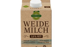 ALDI: Für mehr Tierwohl: ALDI listet deutschlandweit "Fair & Gut" Weidemilch mit der Premiumstufe