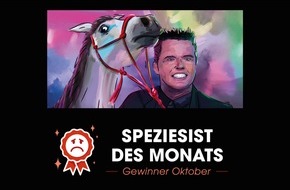 PETA Deutschland e.V.: Neuer Titel für Prinz Markus: Wegen Tierquälerei von PETA zum "Speziesist des Monats" gekürt