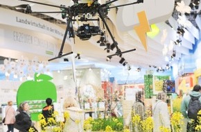 Messe Berlin GmbH: Grüne Woche 2019: Landwirtschaft mit Herz und Drohne / Das Bundeslandwirtschaftsministerium gibt in Halle 23a einen Ausblick auf die Landwirtschaft von morgen