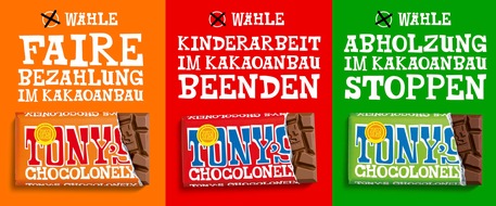 Tony's Chocolonely: "Wir ziehen blank": Mit "halbnackter" Schokotafel setzt Tony's Chocolonely ein Statement für Transparenz in den Lieferketten