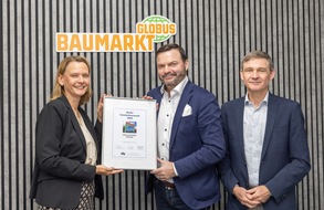 Globus Fachmärkte GmbH & Co. KG: Globus Baumarkt bleibt Kundenliebling - Übergabe der Urkunde