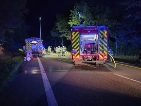 FW-AR: Rettungshubschrauber im Einsatz- Verkehrsunfall in der Nacht zu Samstag
