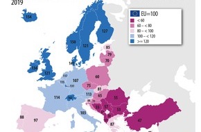 EUROSTAT: Preisniveaus: Unterschiede fast bis zum Dreifachen zwischen den EU-Mitgliedstaaten