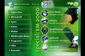ARD Das Erste: Mit ARD Digital immer am Ball / ARD präsentiert interaktive Neuheiten zur "Euro 2000"