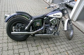 Polizeiinspektion Northeim: POL-NOM: Nach Diebstahl aufgefundene Harley-Davidson