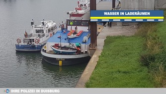 Polizei Duisburg: POL-DU: Krefeld: Schiffshaverie im Rheinhafen