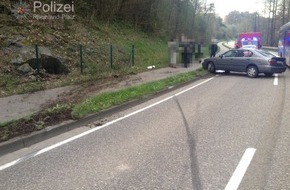 Polizeipräsidium Westpfalz: POL-PPWP: Wegen "großem Vogel" von der Straße abgekommen