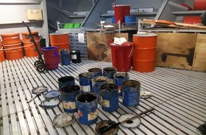 Wasserschutzpolizeiinspektion Oldenburg: WSPI-OLD: Große Müllmenge und unerlaubter Umgang mit Abfällen an Bord eines Seeschiffes