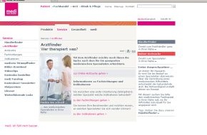 medi GmbH & Co. KG: Per Mausklick den Facharzt in der Nähe finden / Neu: medi Arztfinder hilft bei der Suche nach dem Spezialisten zu bestimmten Indikationen