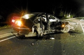 Polizei Aachen: POL-AC: Alkohol am Steuer: Zwei Verletzte nach Verkehrsunfall