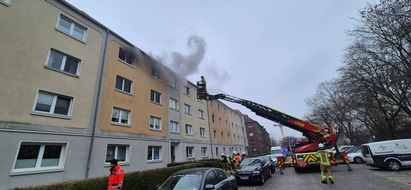 Feuerwehr Bremerhaven: FW Bremerhaven: Wohnungsbrand im Stadtteil Lehe.