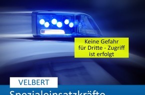 Polizei Mettmann: POL-ME: Spezialeinsatzkräfte beendeten Bedrohungslage - 35-Jähriger überwältigt - Velbert - 2311077